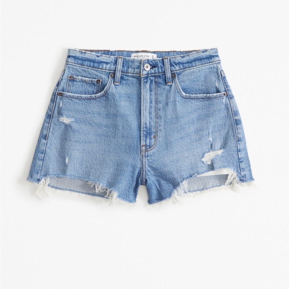 Abercrombie Curve Love High Rise Mom Shorts